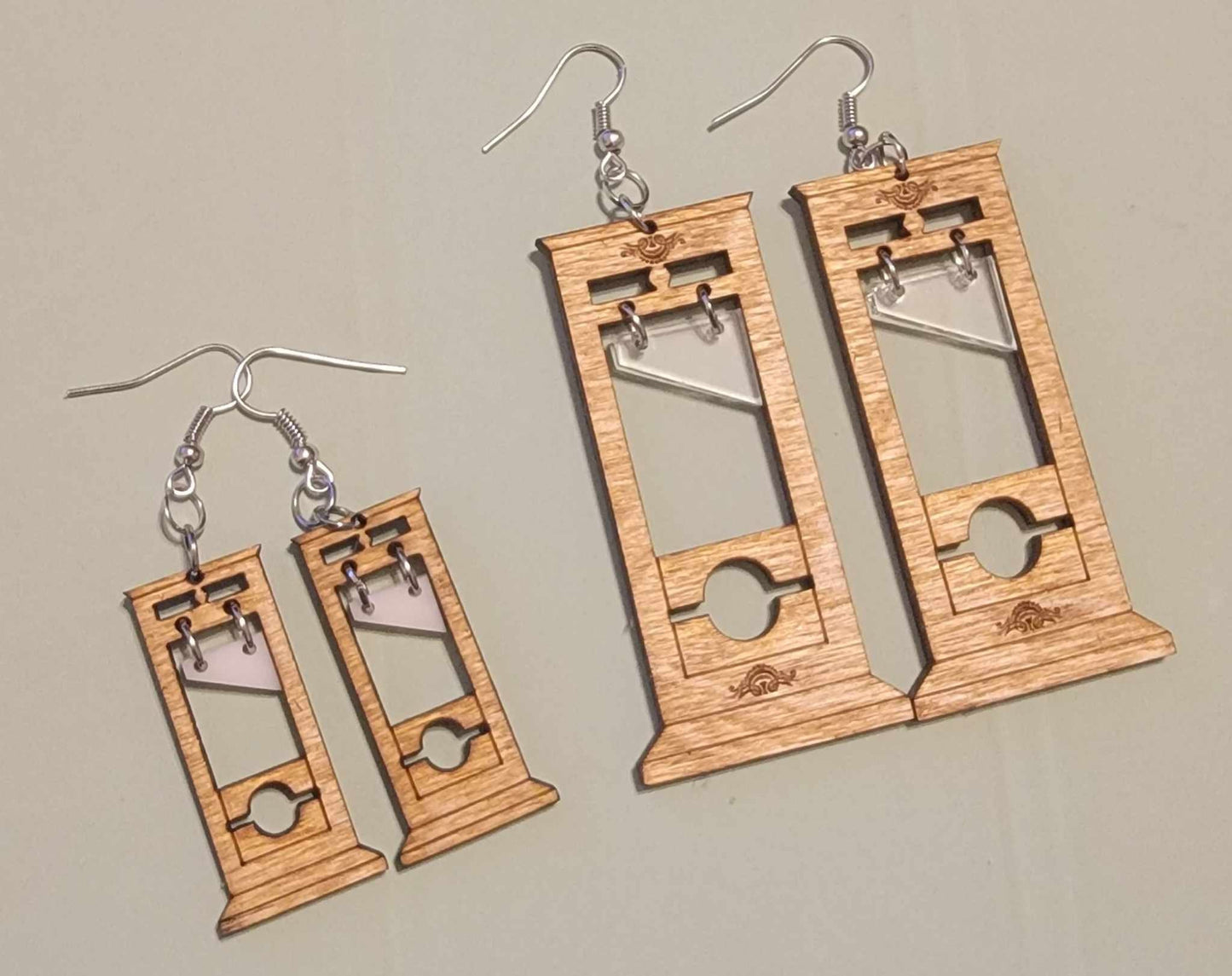 Guillotine Dangle Earrings - Halloween Earrings - Unique Earrings - Gift