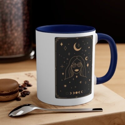 Tarot Card Mug, Witchy Coffee Cup, Tarot Coffee, Witchy gift, Spiritual Mug