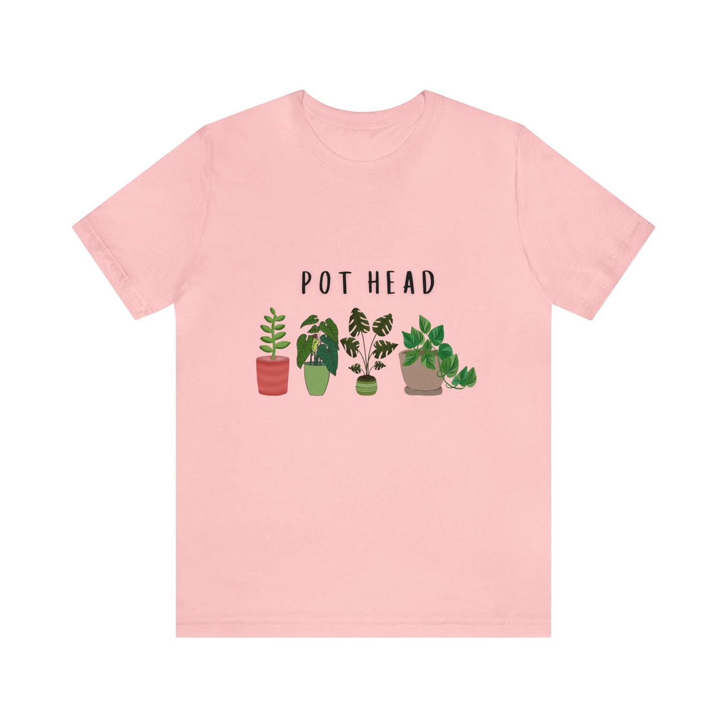 Pot Head T-Shirt - Shirt with plants - Gift for plant lover - Green Thumb Shirt