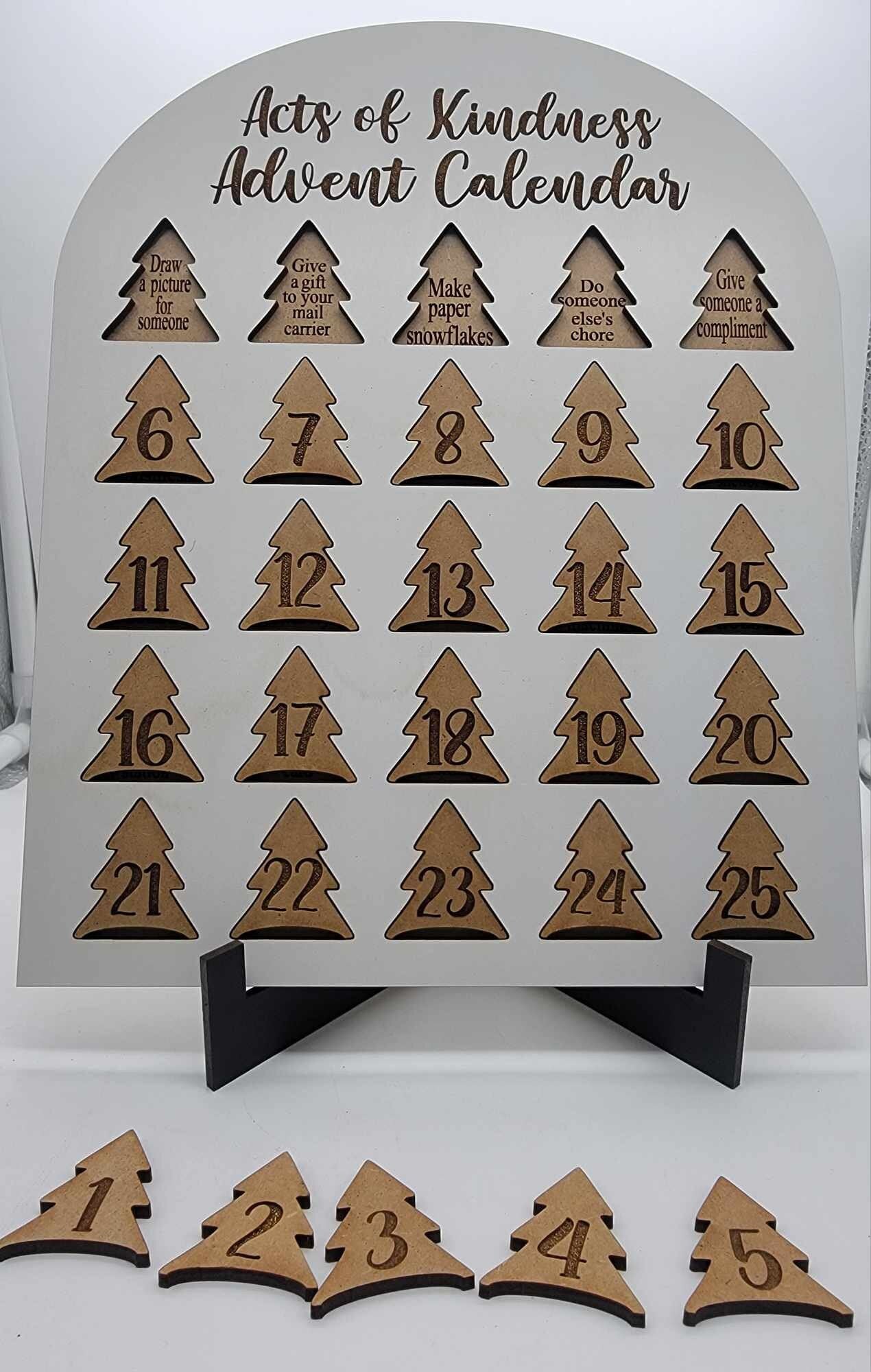 Advent Calendar, Random Act Of Kindness, December Countdown, Family gift