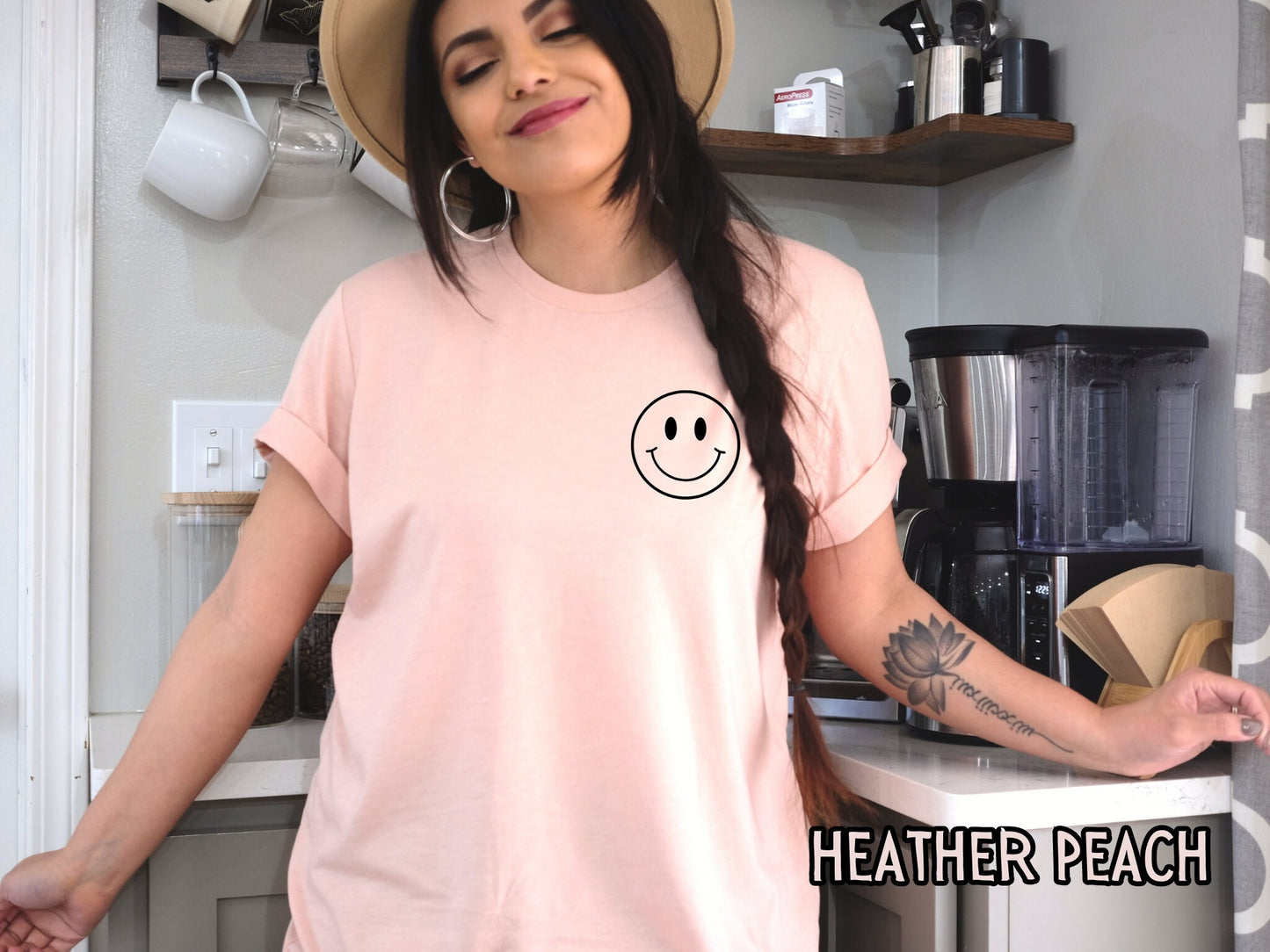 Smiley Face Tee, Smile Shirt, Happy T-Shirt, Smiley Face Shirt, Custom Shirt, Retro Smiley Face Shirt