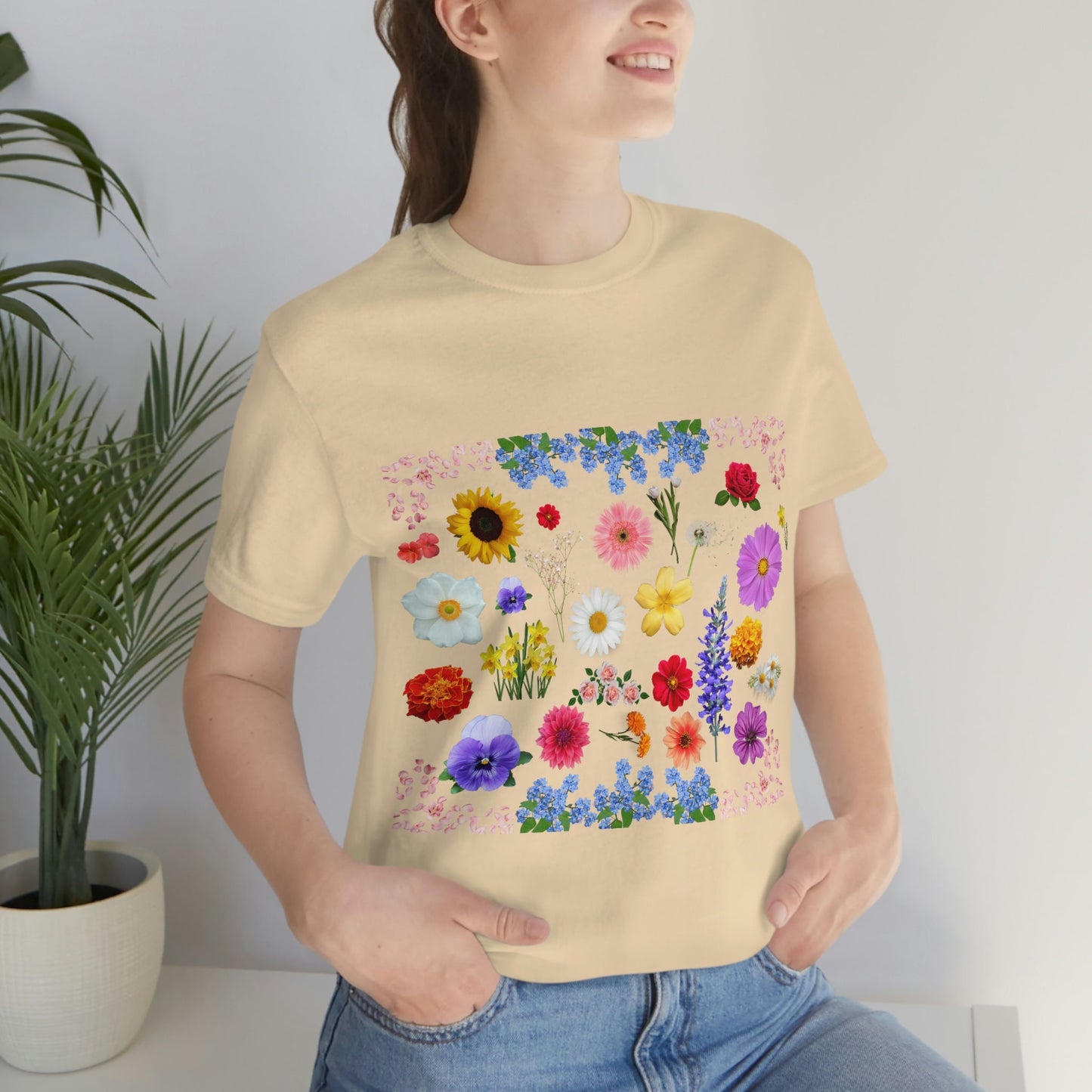 Wildflower Tshirt, Wild Flowers Shirt, Floral Tshirt, Flower Shirt, Gift for Women, Ladies Shirt