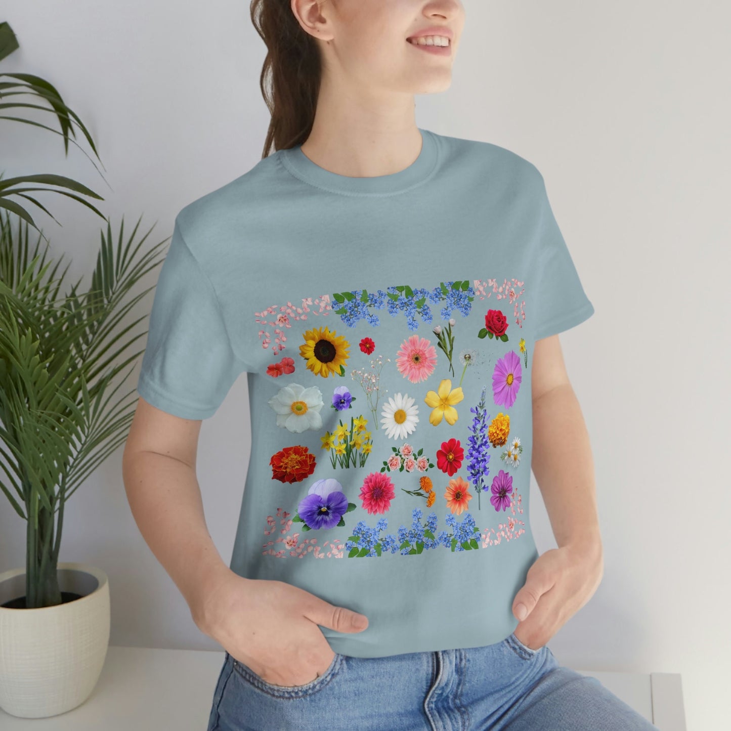 Wildflower Tshirt, Wild Flowers Shirt, Floral Tshirt, Flower Shirt, Gift for Women, Ladies Shirt