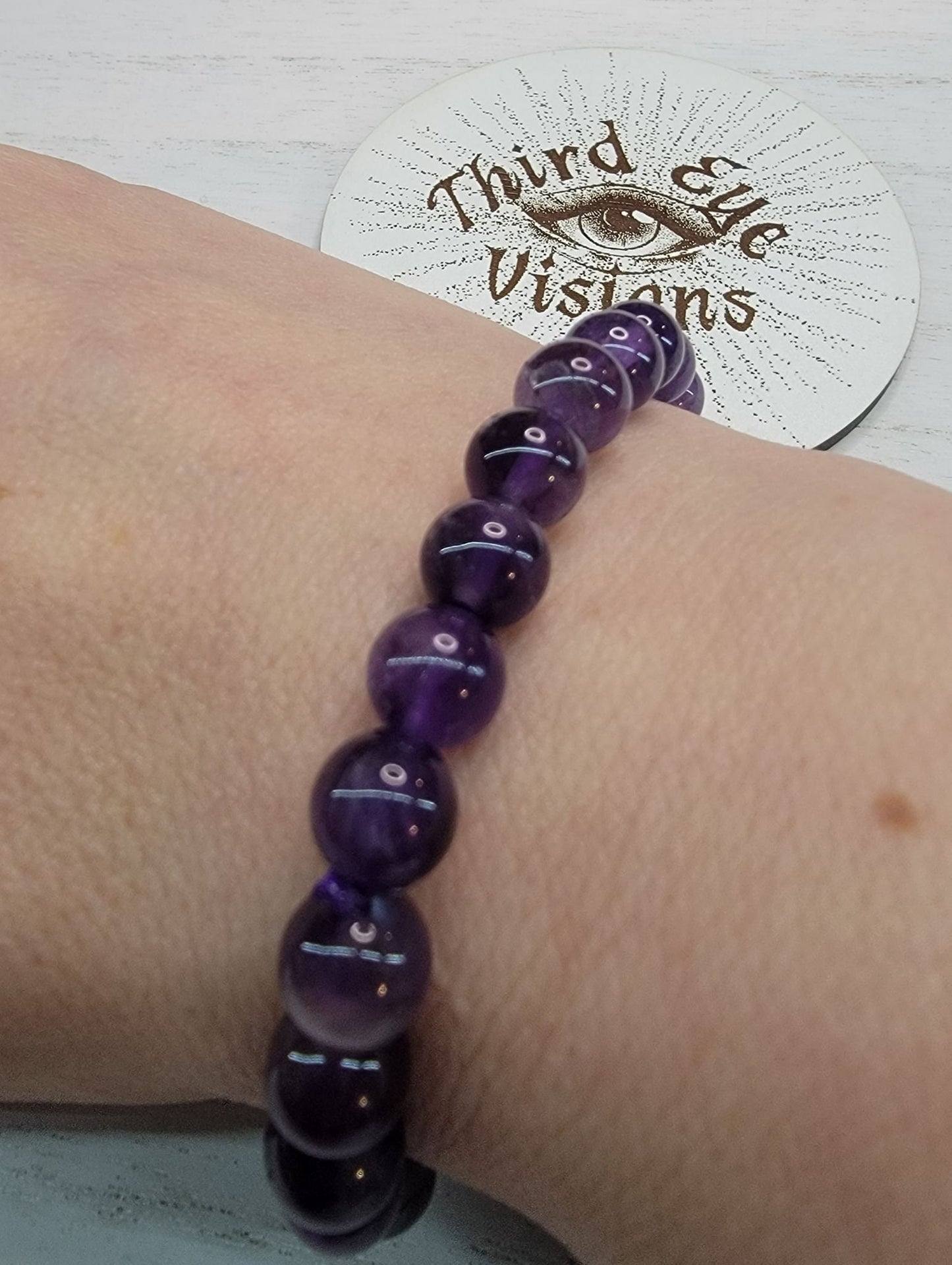 Amethyst bracelet, Purple Crystal Bracelet, crystal jewelry