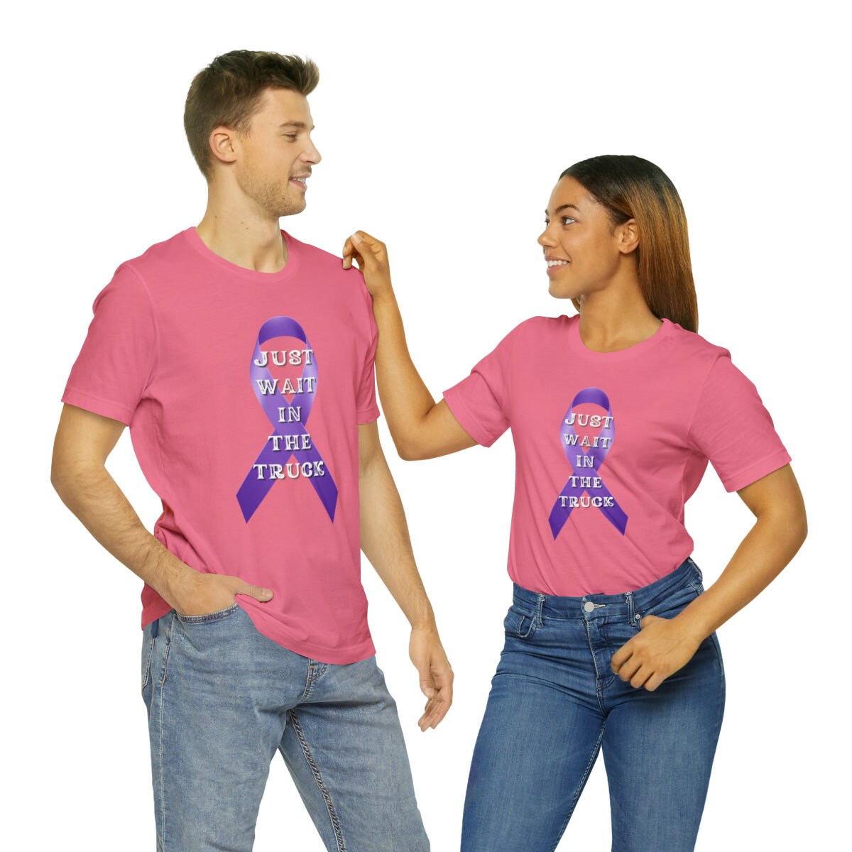 Domestic Violence Awareness Shirt - Just Wait In The Truck T-Shirt - Hardy