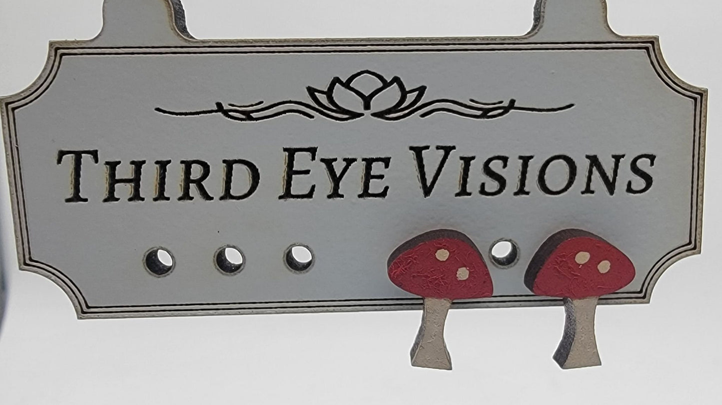 Mushroom, Fungi, Stud Earrings