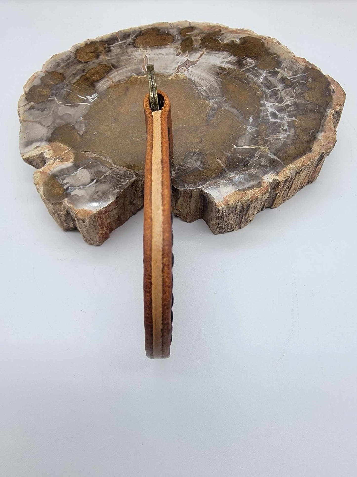 Leather Keychain, Female, ZRO FKS GVN, Gift For Her