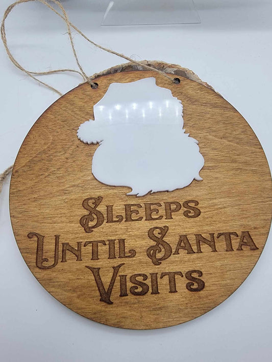 Countdown To Christmas, Sleeps Until Santa, Family Holiday Count Down