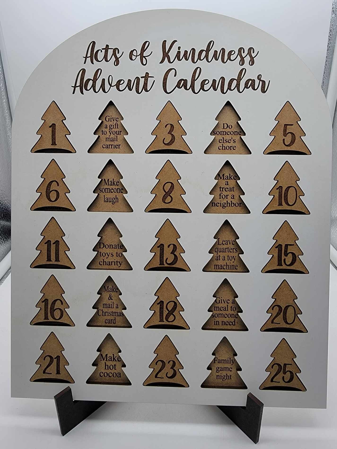 Advent Calendar, Random Act Of Kindness, December Countdown, Family gift