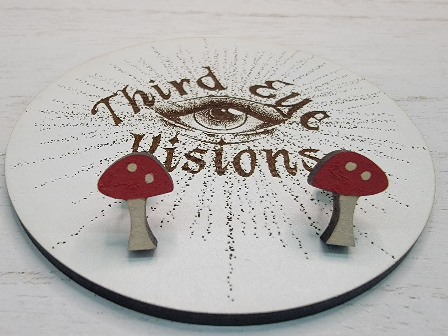 Mushroom, Fungi, Stud Earrings