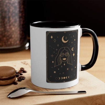 Tarot Card Mug, Witchy Coffee Cup, Tarot Coffee, Witchy gift, Spiritual Mug