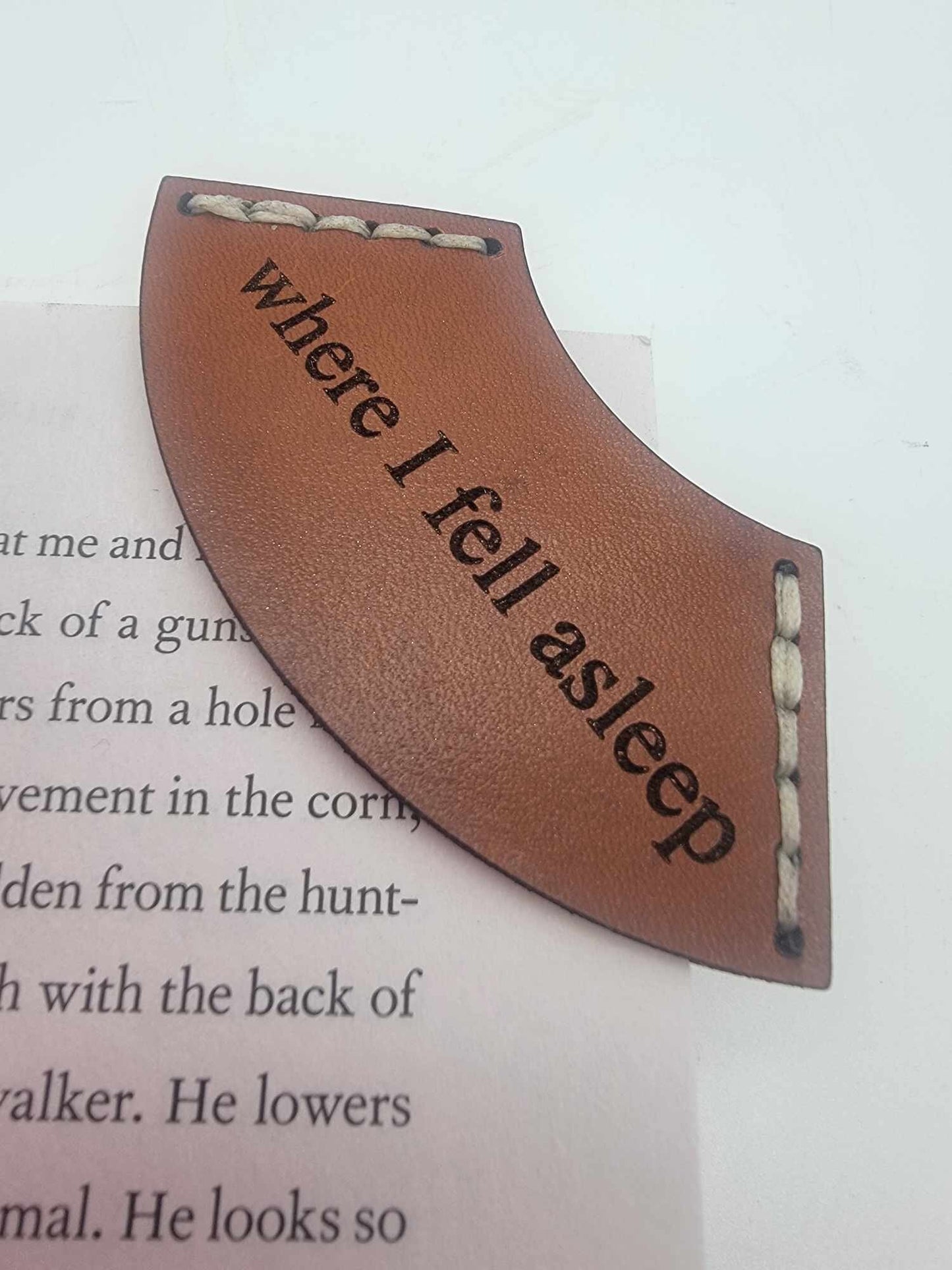 Bookmark, Leather Corner Bookmark, Book Lover Gift, Gift For Her