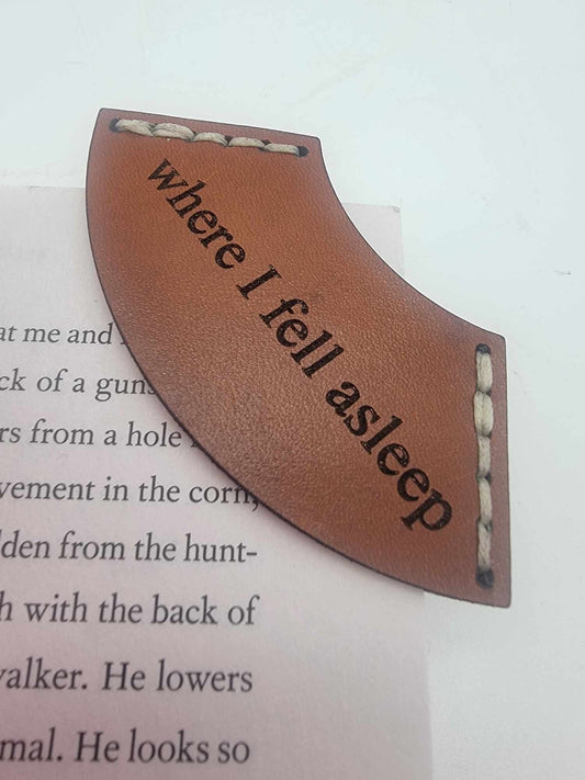 Bookmark, Leather Corner Bookmark, Book Lover Gift, Gift For Her