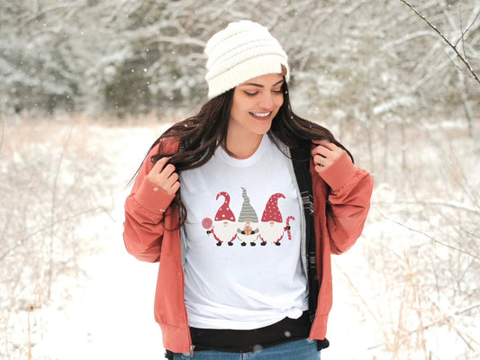Gnome Christmas Shirt, Christmas Shirt for Women, Christmas shirt, Shirts For Christmas, Cute Christmas, Holiday Tee