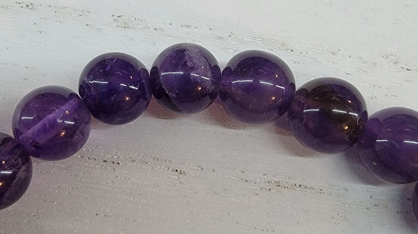 Amethyst bracelet, Purple Crystal Bracelet, crystal jewelry