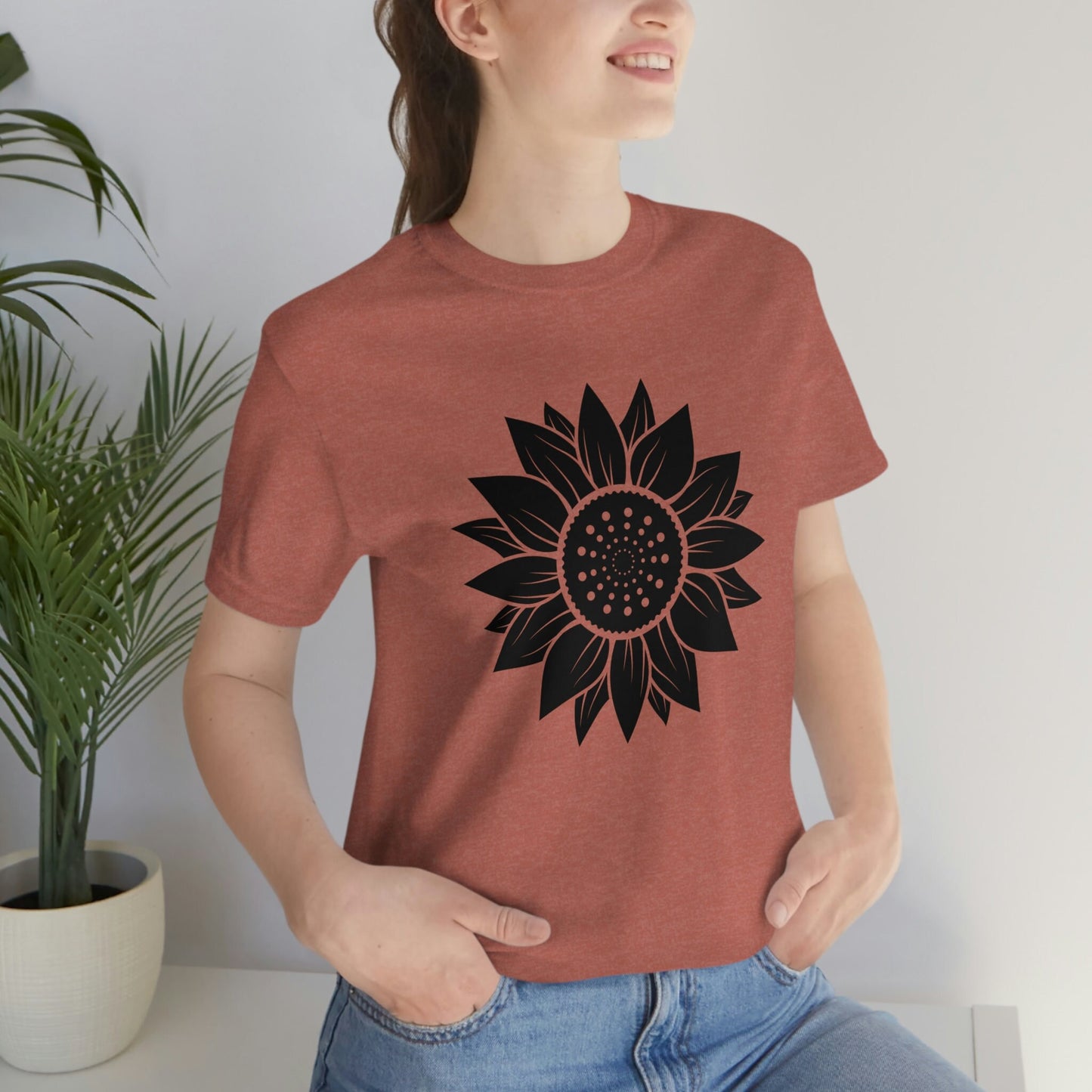 Sunflower Shirt, Floral Tee Shirt, Flower Shirt, Garden Shirt, Womens Summer Shirt, Sunflower Tshirt Sunflower Shirts, Good Vibes