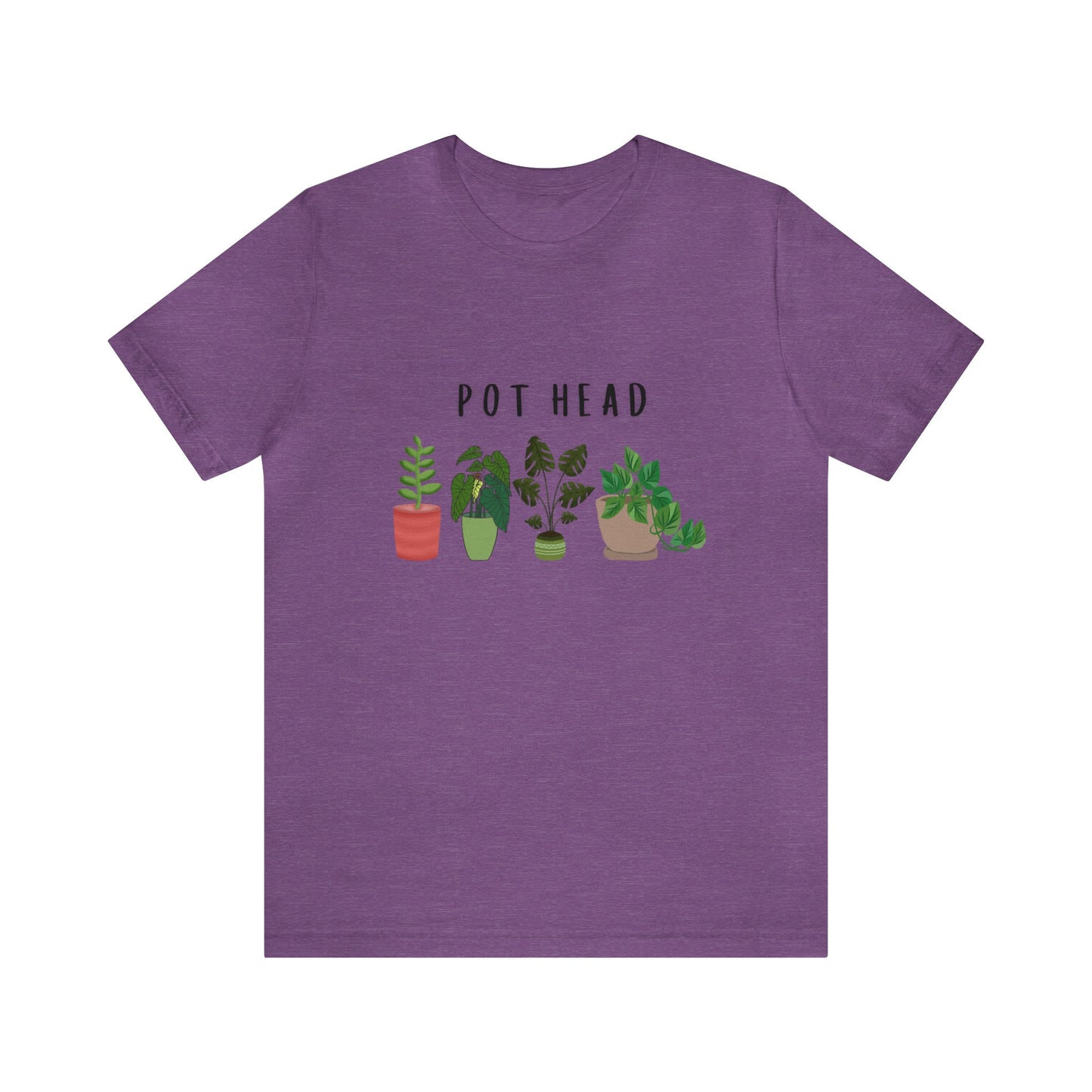 Pot Head T-Shirt - Shirt with plants - Gift for plant lover - Green Thumb Shirt
