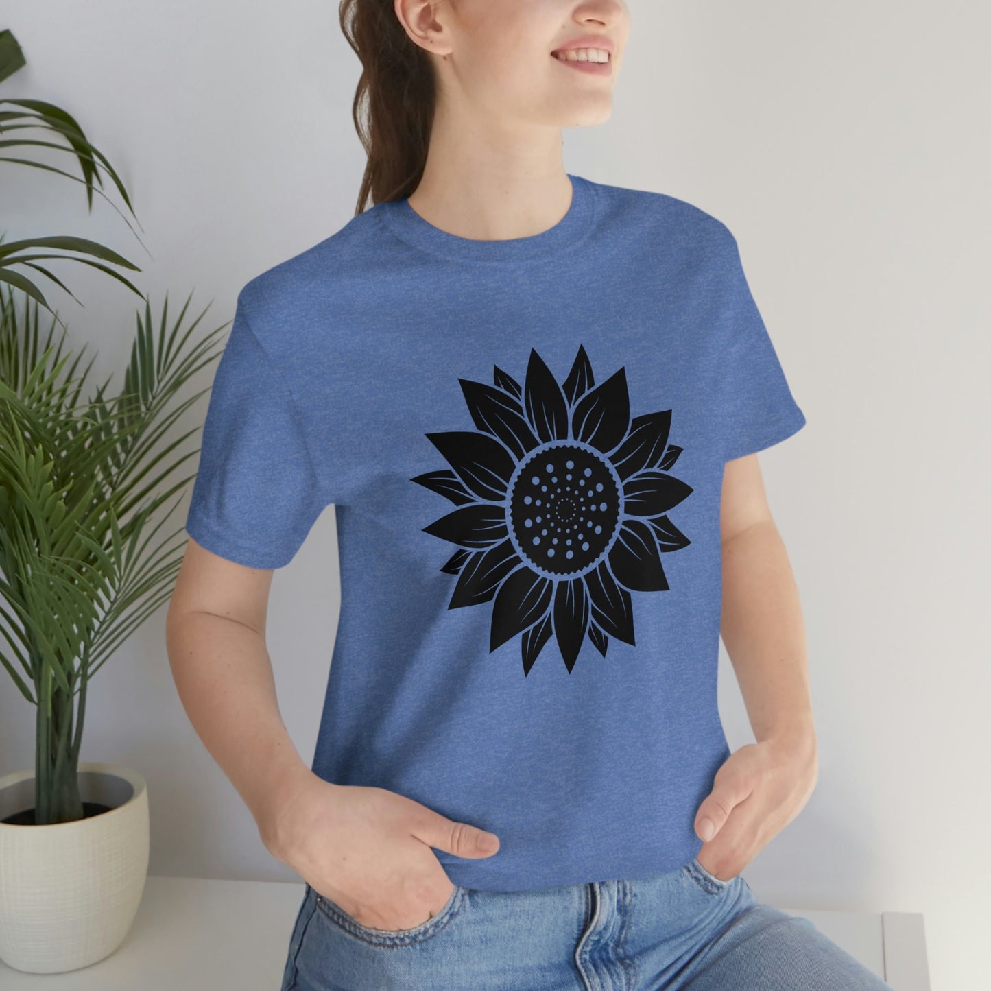 Sunflower Shirt, Floral Tee Shirt, Flower Shirt, Garden Shirt, Womens Summer Shirt, Sunflower Tshirt Sunflower Shirts, Good Vibes