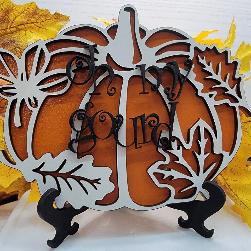 Oh My Gourd Sign, Counter top sign, Table top sign, desk sign, fall decorations, gift