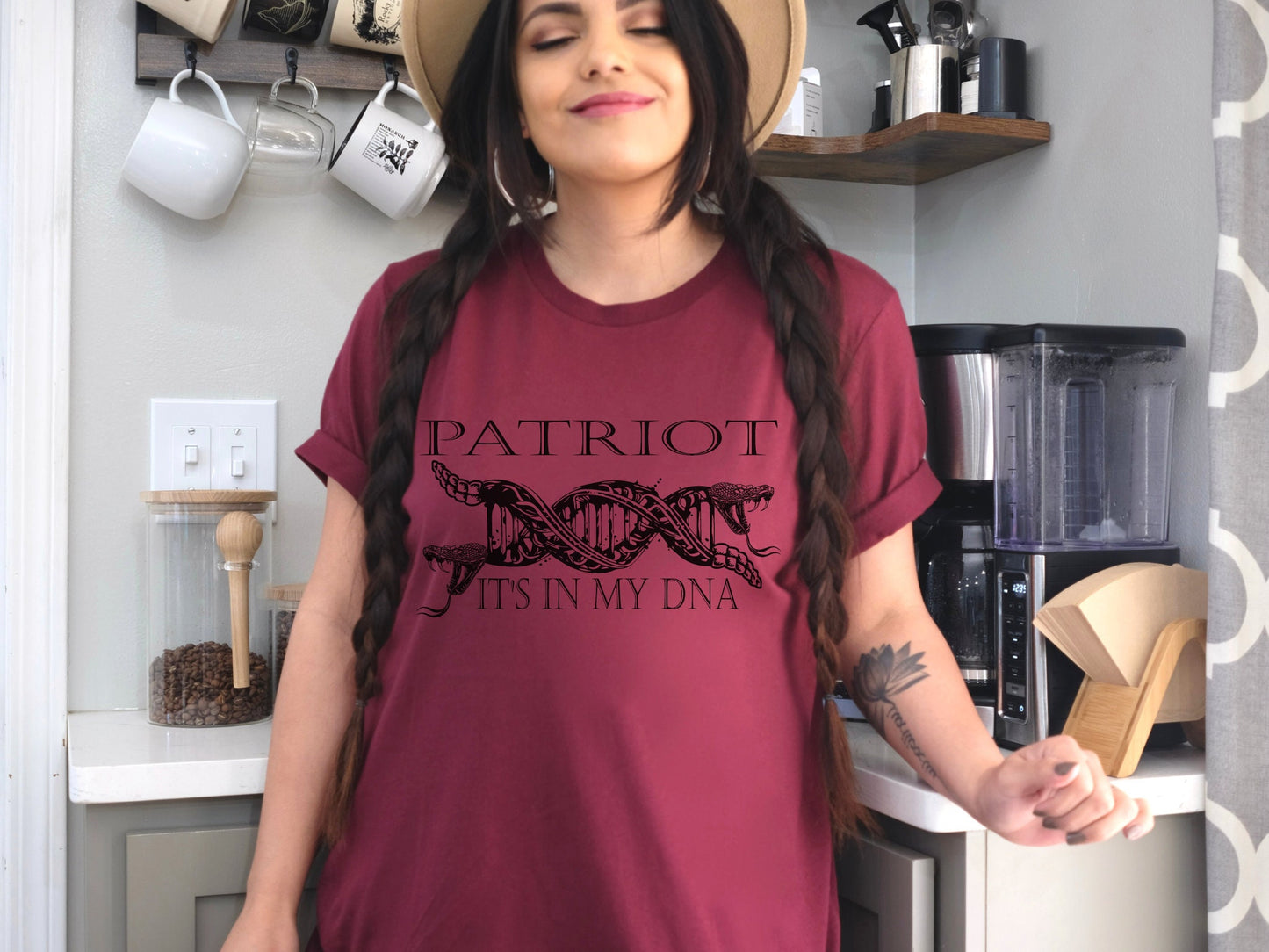 Patriot DNA T-Shirt, DNA strand shirt, American shirt, Gift for him, father's day shirt, gift for her