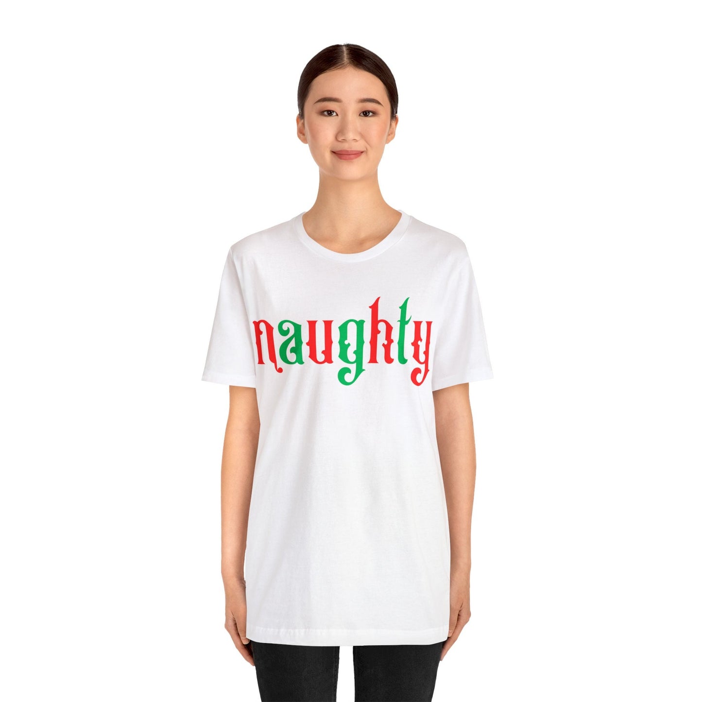 Naughty Shirt, Christmas T-Shirt, Holiday Naughty T-Shirts, Matching Shirts, Gift For Her