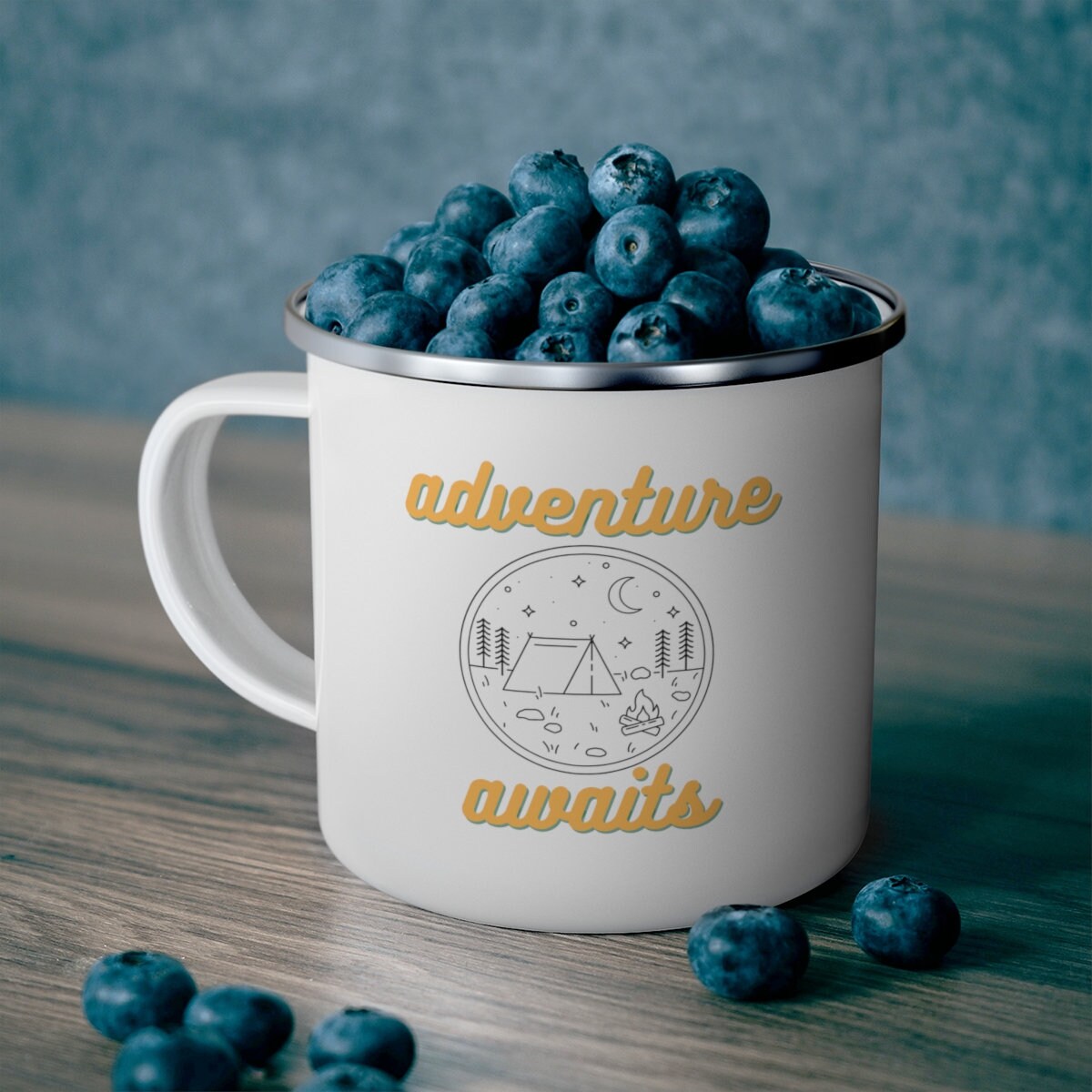 Adventure Awaits Coffee Cup, Stainless Steel Mug, Camping Mug, Campfire Cup, Gift, Camping Coffee Cup, Gift for Dad, Gift for Mom