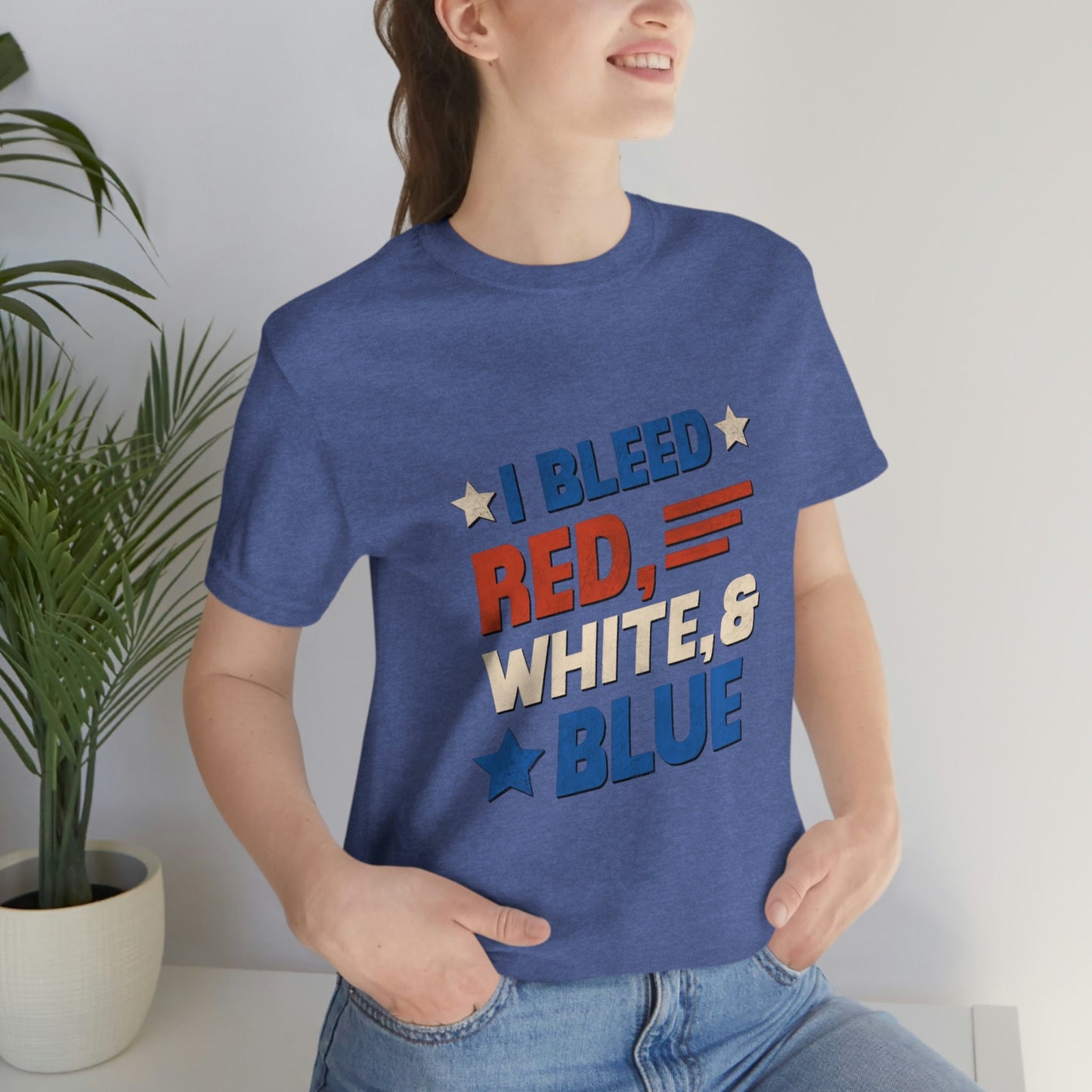 I Bleed Red, White and Blue T-Shirt - Patriotic Shirt