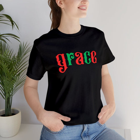 Grace Shirt, Christmas T-Shirt, Holiday Grace Shirts, Matching Shirts, Gift For Her