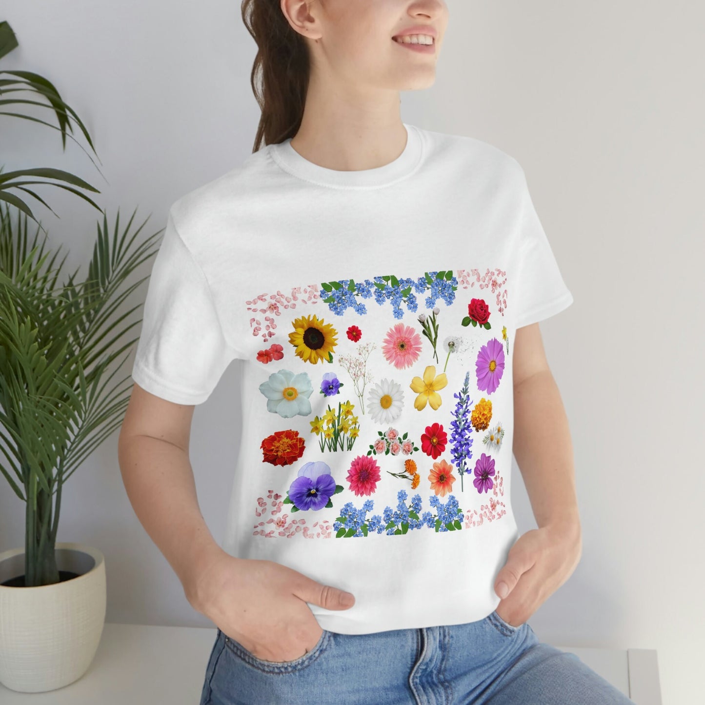 Wildflower Tshirt, Wild Flowers Shirt, Floral Tshirt, Flower Shirt, Gift for Women, Ladies Shirt