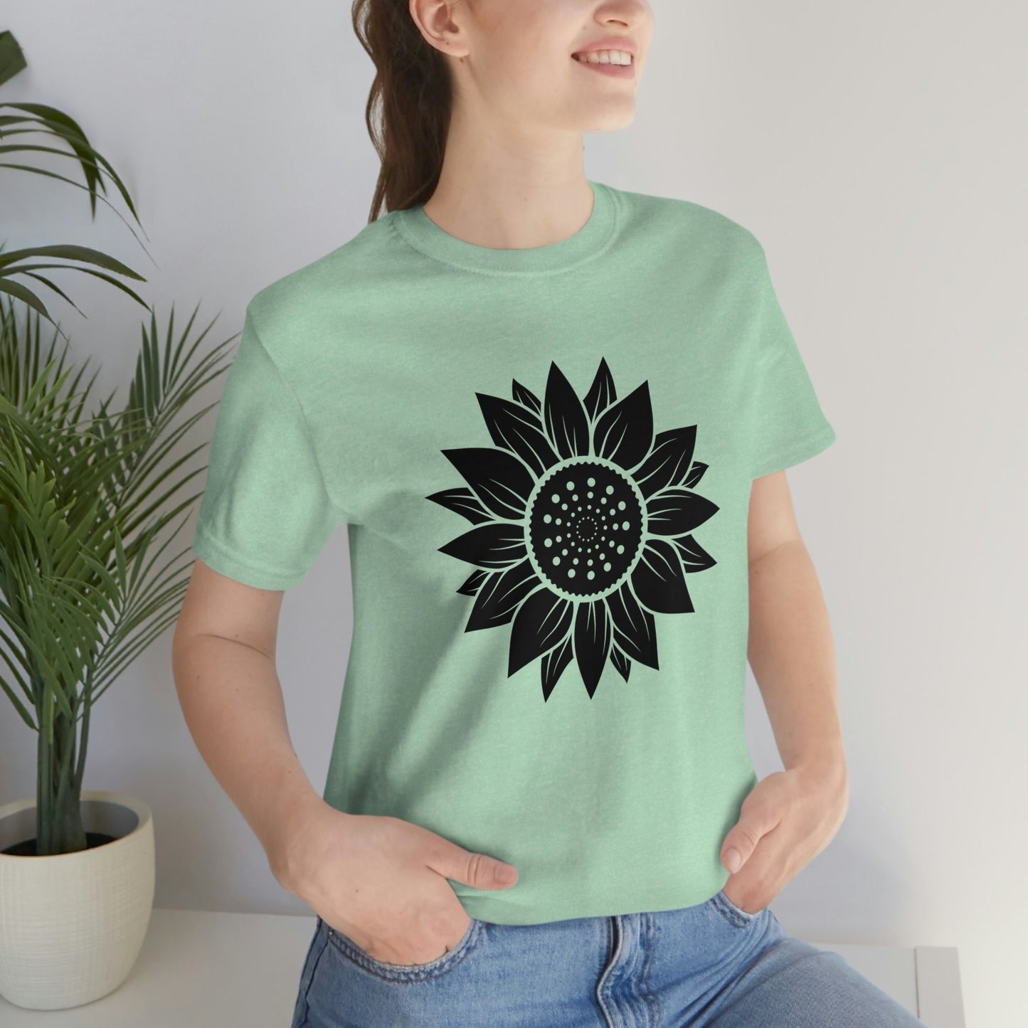 Sunflower Shirt, Floral Tee Shirt, Flower Shirt, Garden Shirt, Womens Summer Shirt, Sunflower Tshirt Sunflower Shirts, Good Vibes