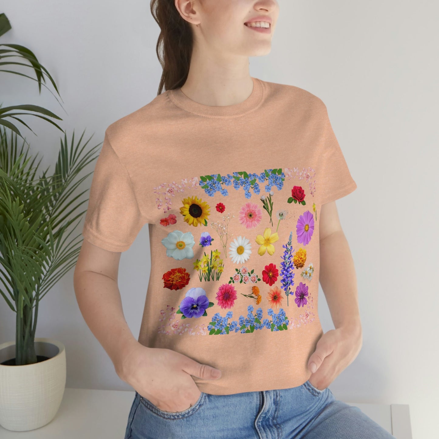 Wildflower Tshirt, Wild Flowers Shirt, Floral Tshirt, Flower Shirt, Gift for Women, Ladies Shirt