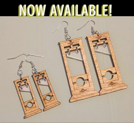 Guillotine Dangle Earrings - Halloween Earrings - Unique Earrings - Gift