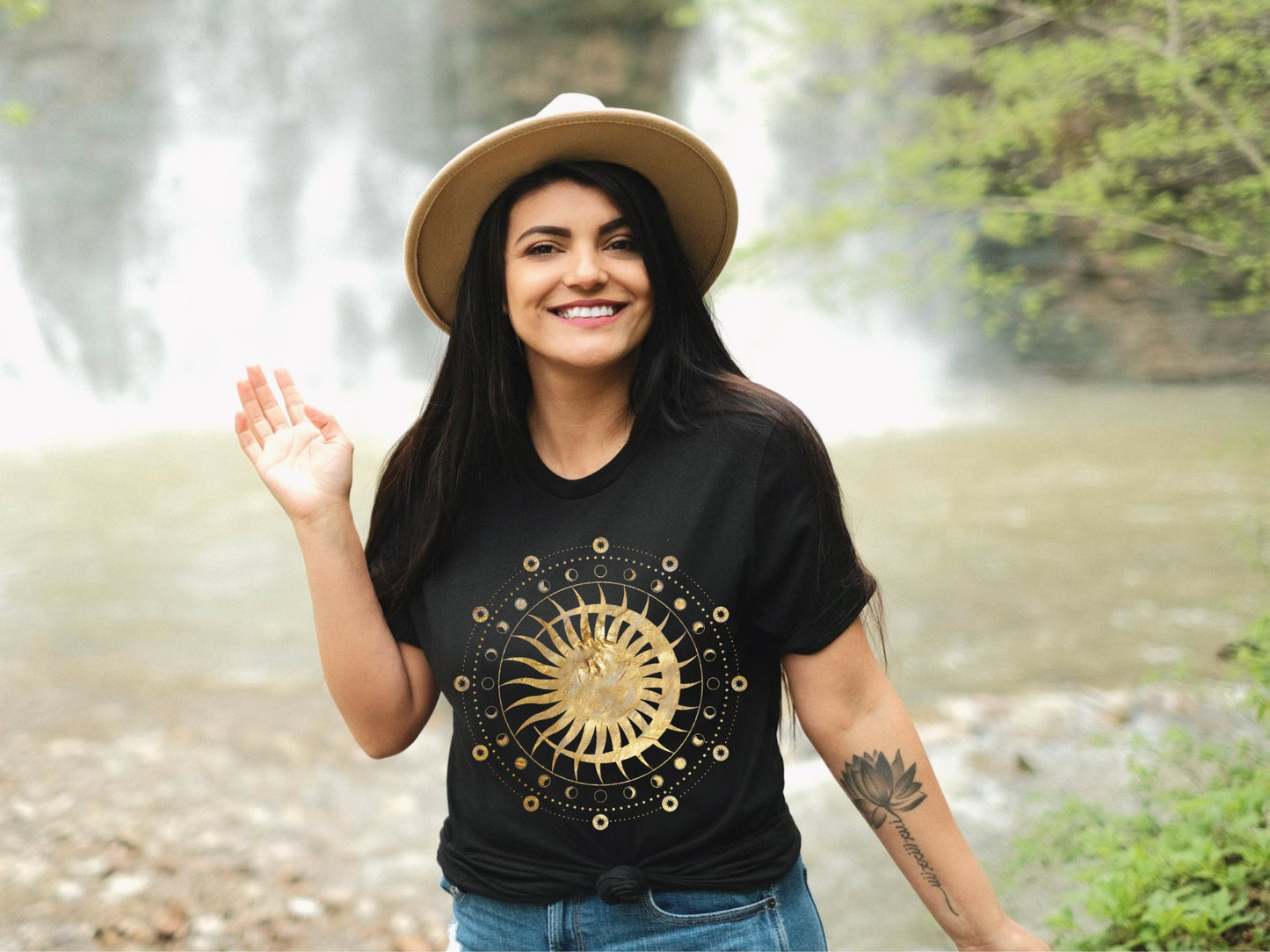 Mystic Moon Shirt, Mystical Moon Phase Shirt, Moon T-Shirt, Boho Vintage Moon Shirt, Celestial Moon Shirt, Spiritual T-Shirt