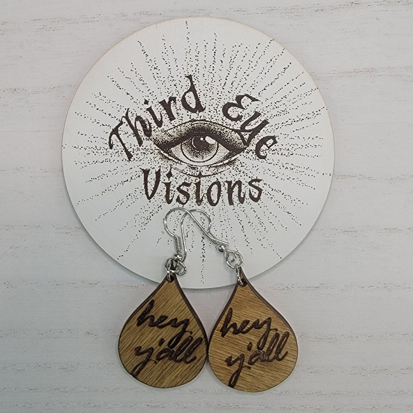 Hey Y'all earrings, southern saying