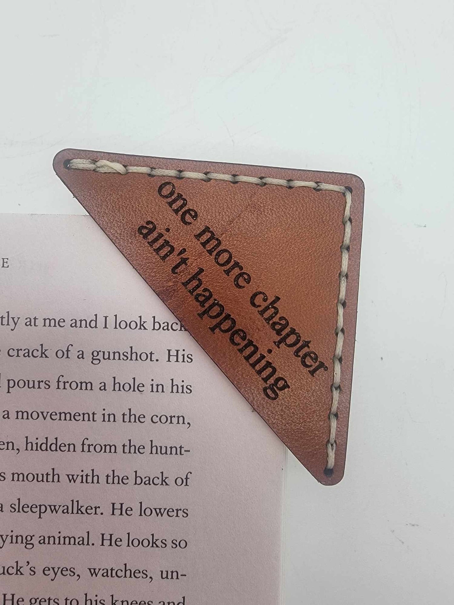 Bookmark, Leather Corner Bookmark, Book Lover Gift, Gift For Her