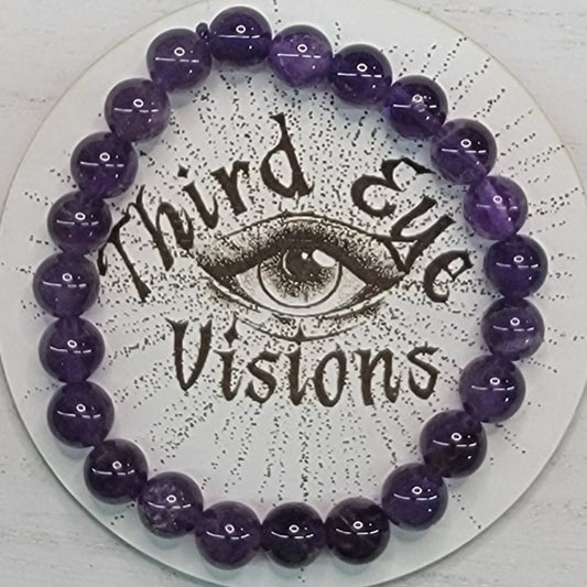 Amethyst bracelet, Purple Crystal Bracelet, crystal jewelry