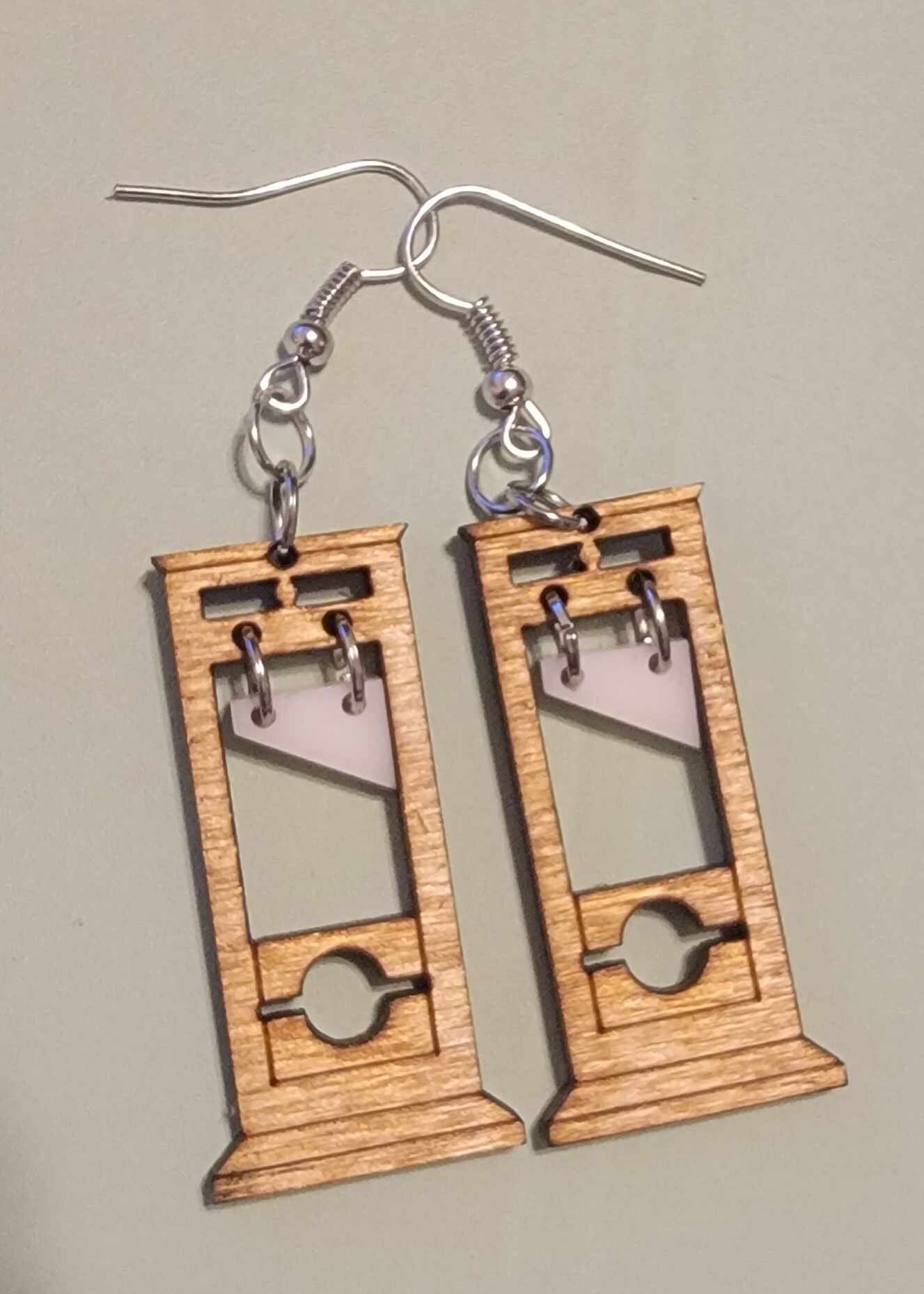 Guillotine Dangle Earrings - Halloween Earrings - Unique Earrings - Gift