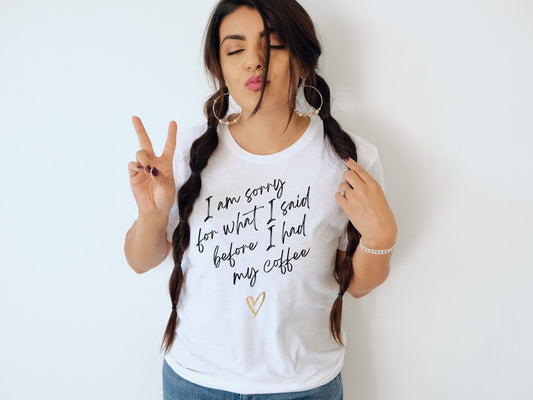 Coffee lover shirt, Tshirt for moms, gift for her, funny saying shirt, coffee lover, tired Mom shirt